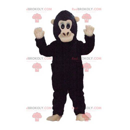 Mascotte de singe marron et beige - Redbrokoly.com