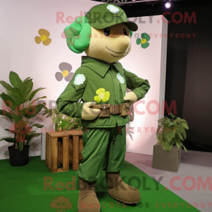 Figura de máscara verde...