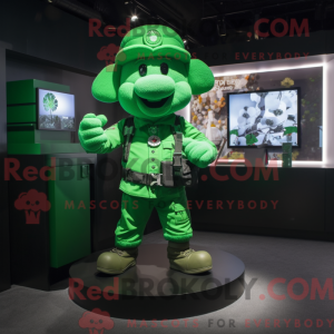 Figura de máscara verde...