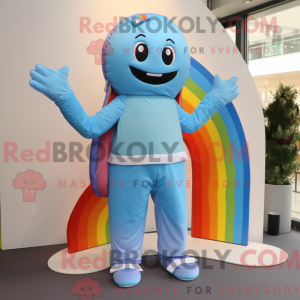 Sky Blue Rainbow maskot...