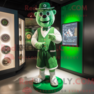 Personaggio mascotte verde...