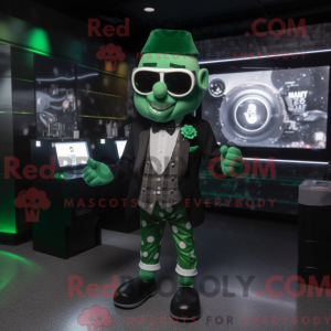 Personaggio mascotte verde...