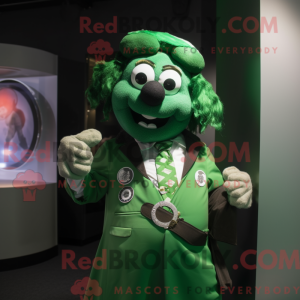 Personaggio mascotte verde...