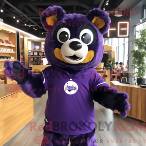 Lilla brillebjørn maskot...