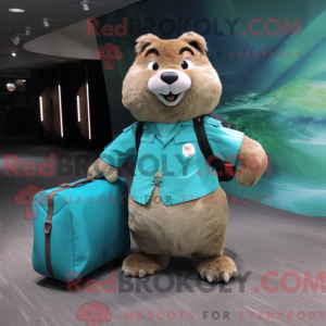 Cyan Beaver máscara de...