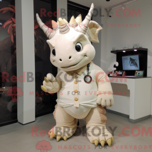 Cream Triceratops...