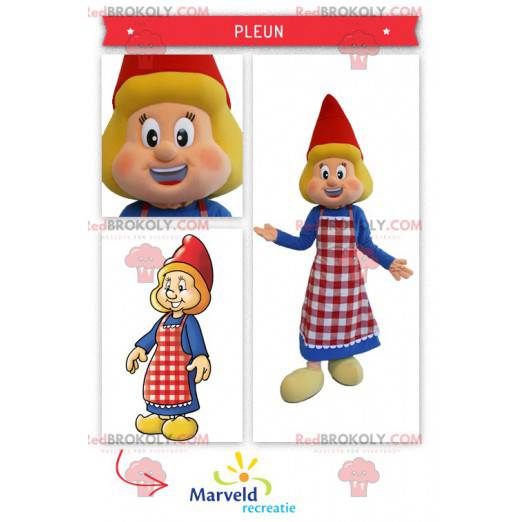 Mascote holandês em trajes tradicionais - Redbrokoly.com