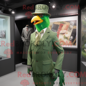 Grøn hane maskot kostume...