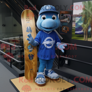 Blue Skateboard mascot...