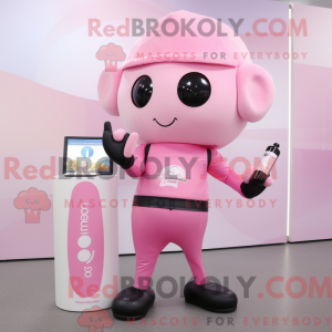Pink champagne maskot...