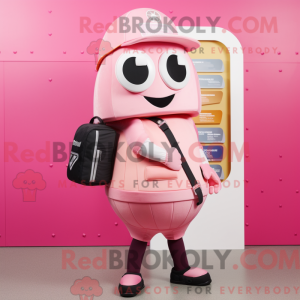 Pink champagne maskot...