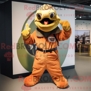 Rust Snake-mascottekostuum...