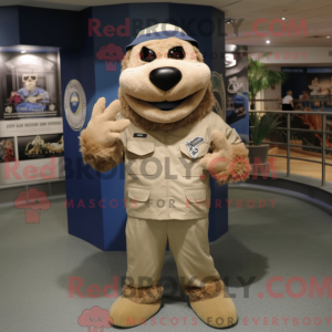 Disfraz de mascota Navy...