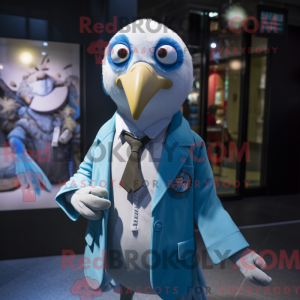 Himmelblå albatros maskot...