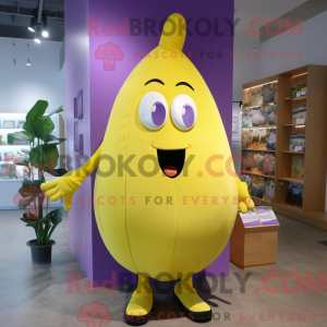 Postava maskota citronově...