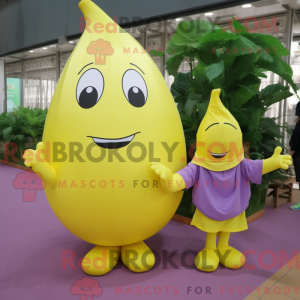 Citrongul aubergine maskot...