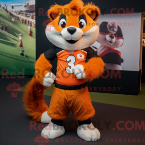 Orange Skunk Maskottchen...