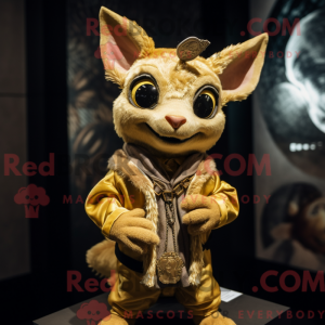 Guld Chupacabra maskot...