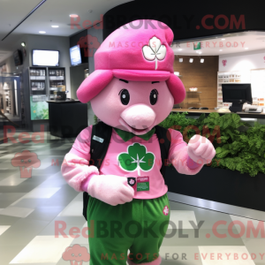 Pink Four Leaf Clover...