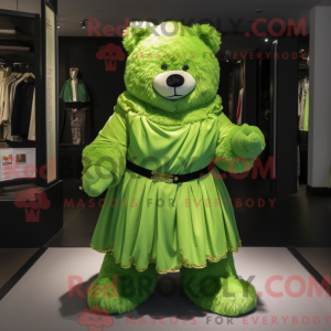 Limegroen teddybeer...