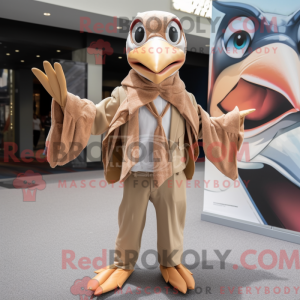 Tan Pterodactyl mascot...