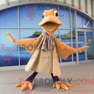 Tan Pterodactyl maskot...