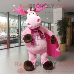 Rosa Elg-maskotdraktfigur...
