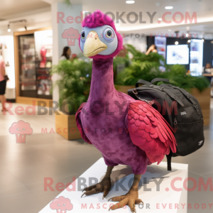 Magenta Guinea Fowl maskot...