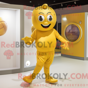 Costume mascotte de Gold...