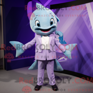 Lavendel zwaardvis mascotte...