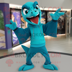 Cyan Pterodactyl mascotte...