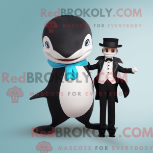 Cream Killer Whale mascot...