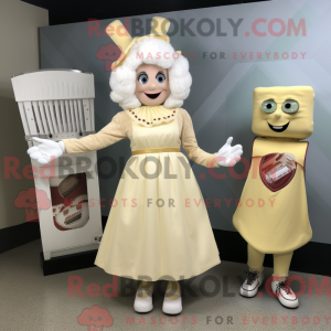 Cream Knife Thrower mascot...