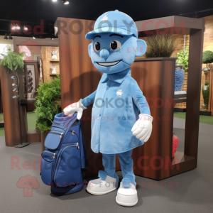 Blue Golf Bag mascotte...