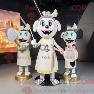Cream Knife Thrower mascot...