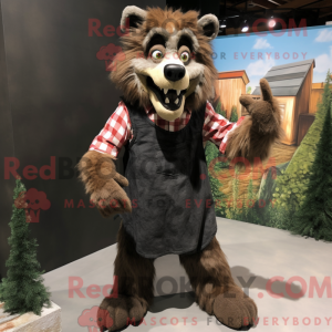 Weerwolf mascotte kostuum...