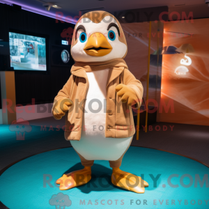 Tan Penguin mascot costume...