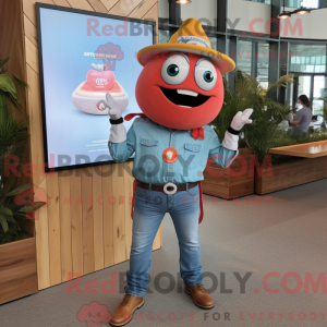Peach Tacos mascot costume...