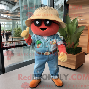 Costume de mascotte Peach...