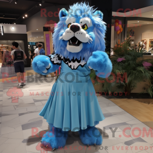 Máscara de tigre azul...