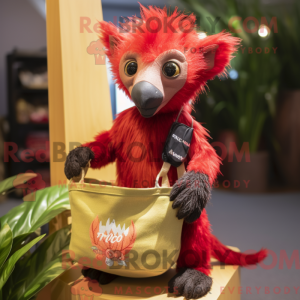 Postava maskota Red Aye-Aye...