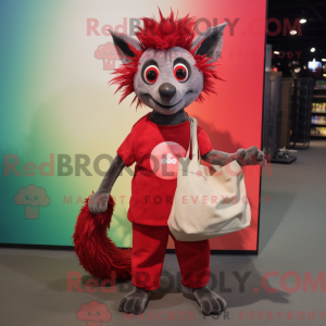 Personaggio mascotte rosso...