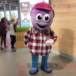 Lavendel bringebær maskot...