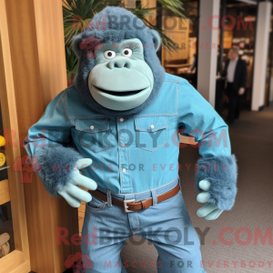 Groenblauw Gorilla...