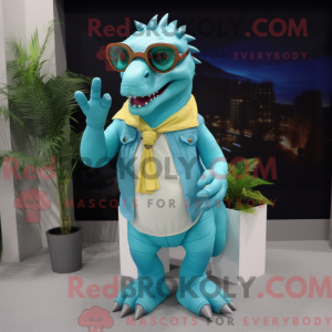 Cyan Iguanodon...