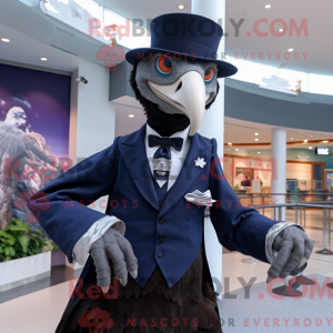 Navy Vulture maskot kostume...