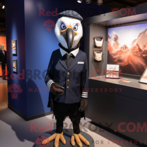 Navy Vulture mascot costume...