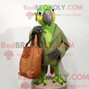 Postava maskota Olive Macaw...
