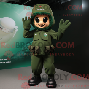 Fantasia de mascote Para Commando com macaquinho e luvas sem dedos - Mascotes do Para Commando - REBROKO_311842 - RedBrokoly.com