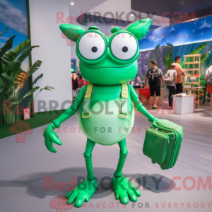 Groene krab mascotte...